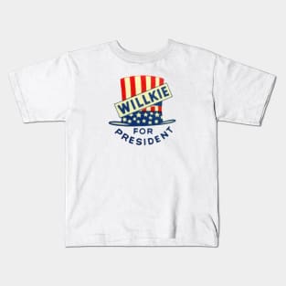 1940 Willkie for President Kids T-Shirt